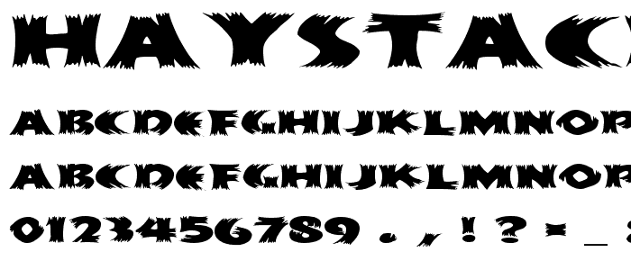 HayStackMF Wide font